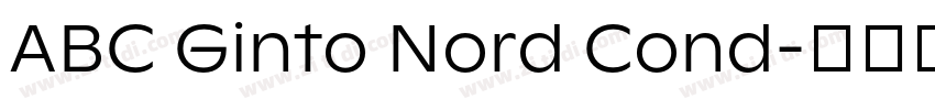 ABC Ginto Nord Cond字体转换